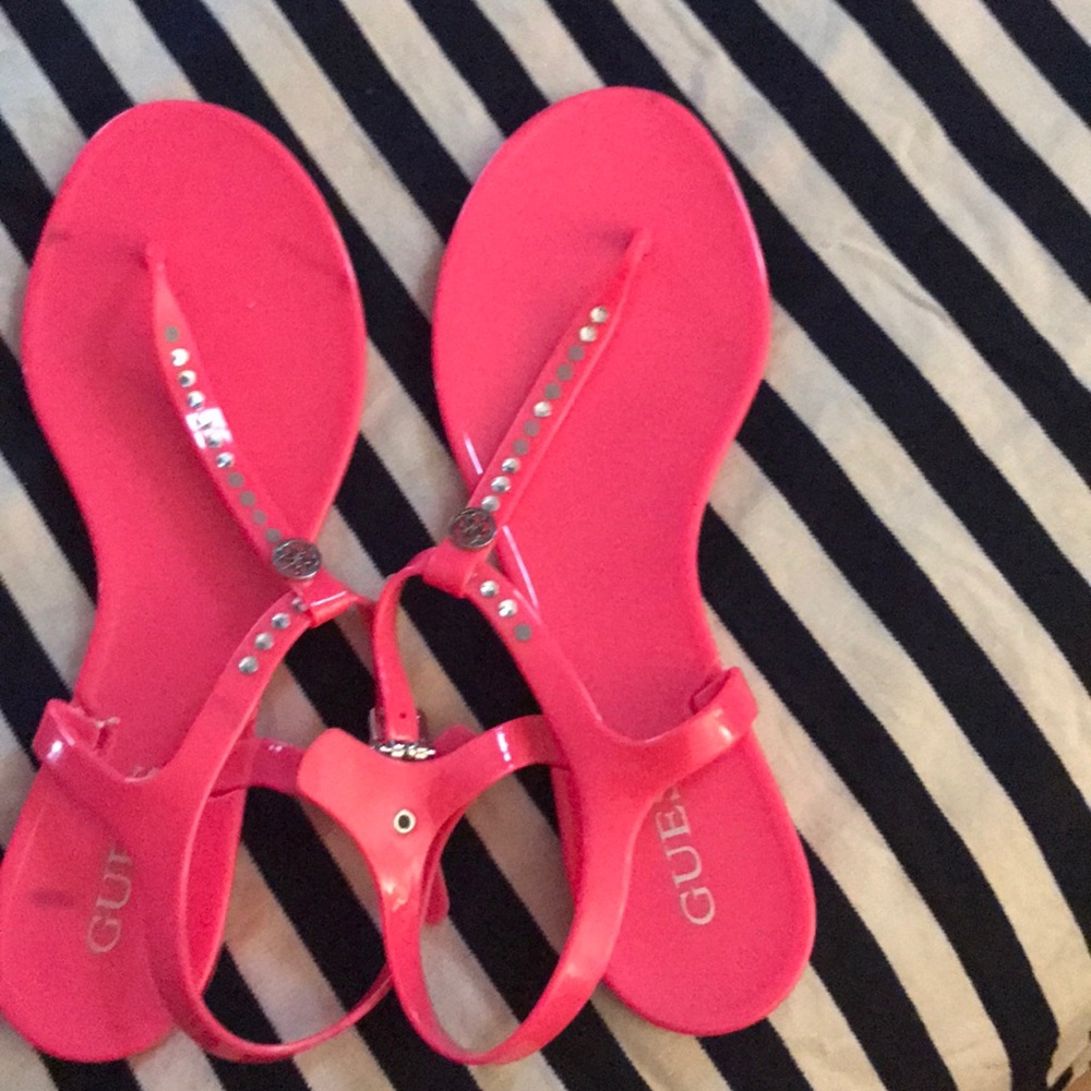 Guess hot pink sandals